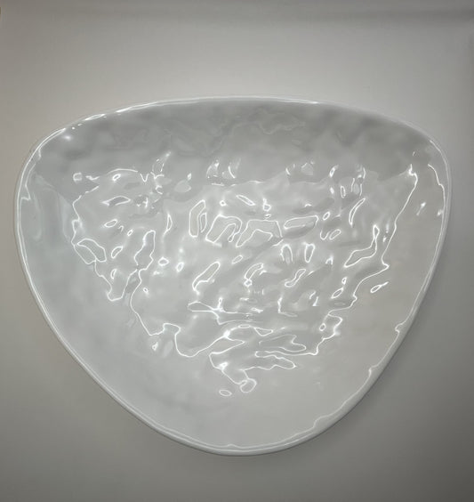 Plato Irregular Blanco de 26,5 Cm